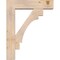 Ekena Millwork Merced Block Smooth Bracket w/ Offset Brace, Douglas Fir, 7 1/2"W x 30"D x 38"H BKT0806X30X38MRC05SDF - alternate 3